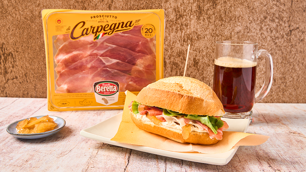 Panino con Prosciutto di Carpegna DOP
