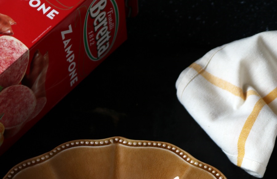 Fettuccine risottate con zampone beretta