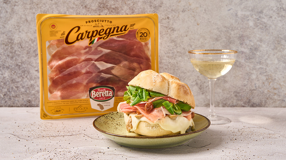 Michetta con Prosciutto di Carpegna DOP