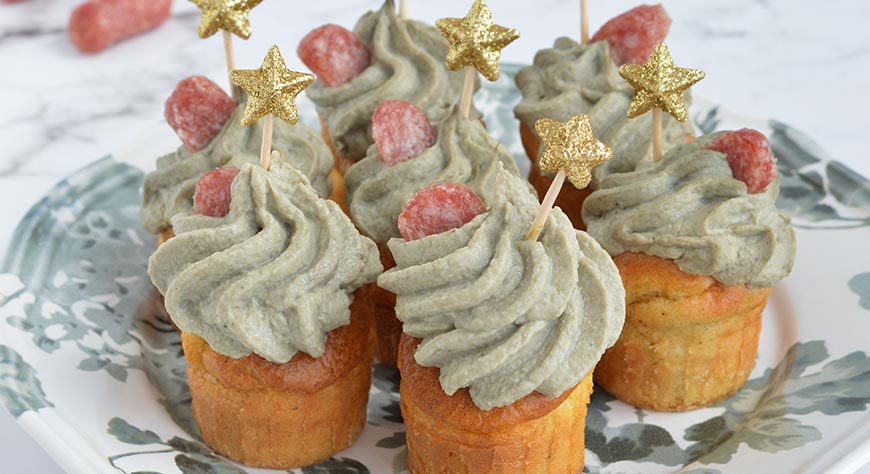 Mini muffin Salamini e mousse di carciofi