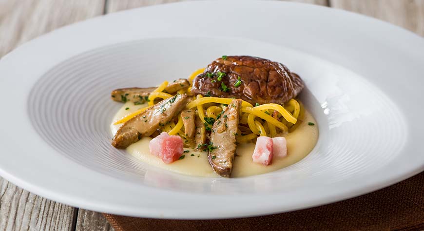 Spaghetti alla chitarra con Guanciale