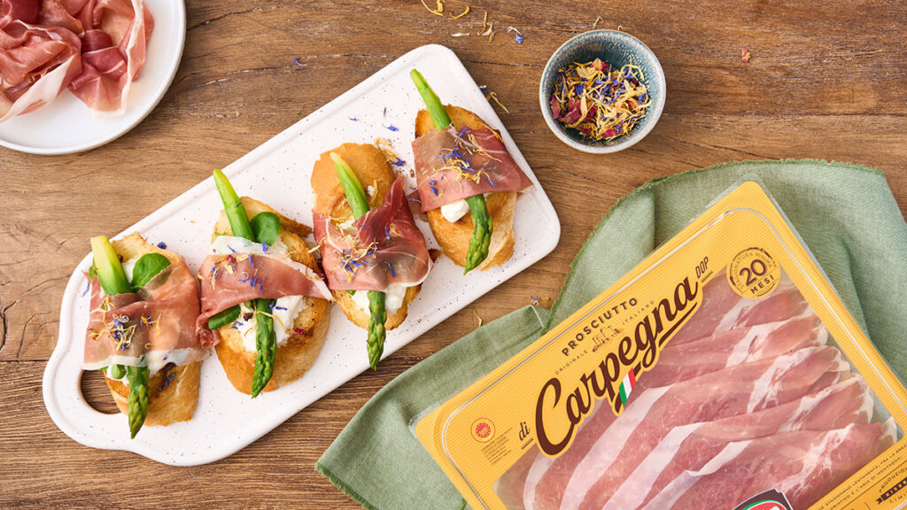 Pane toscano con Prosciutto di Carpegna DOP