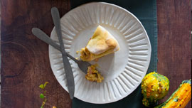 Quiche con zucca e Guanciale