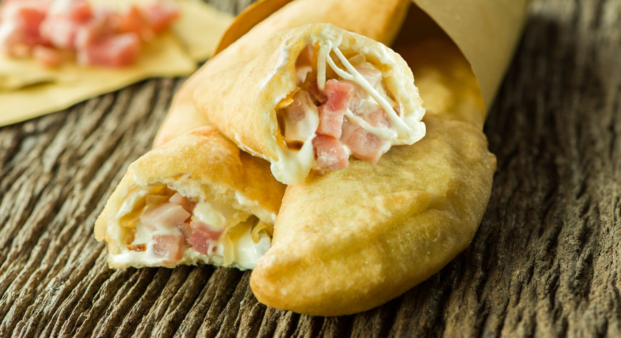 Panzerotti con cotto ed emmentaler