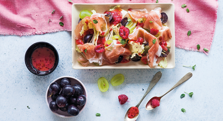 insalata radicchio e prosciutto crudo