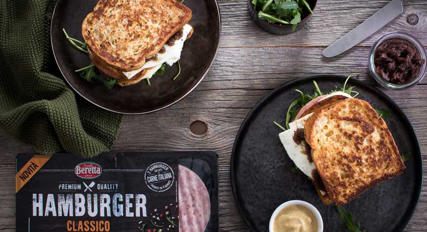 French toast hamburger