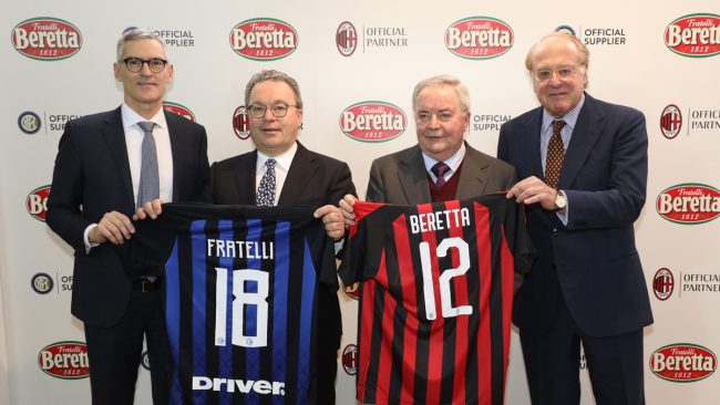 Beretta partner di Milan e Inter