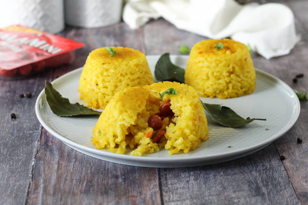 Tortini di riso con salamini piccanti e finocchietto