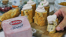 Bicchieri di Pane con Cotto e Composta ai Fichi